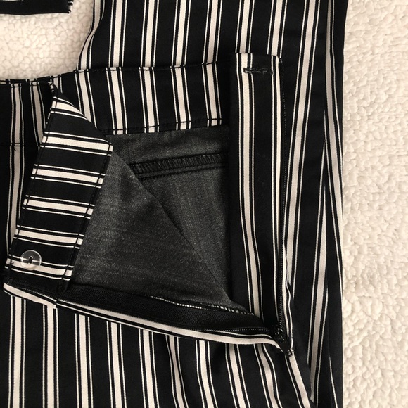 NOT FOR SALE RIGHT NOW! 
Black & White Striped Skinny Pants. H&M Size 14 - Picture 5 of 8